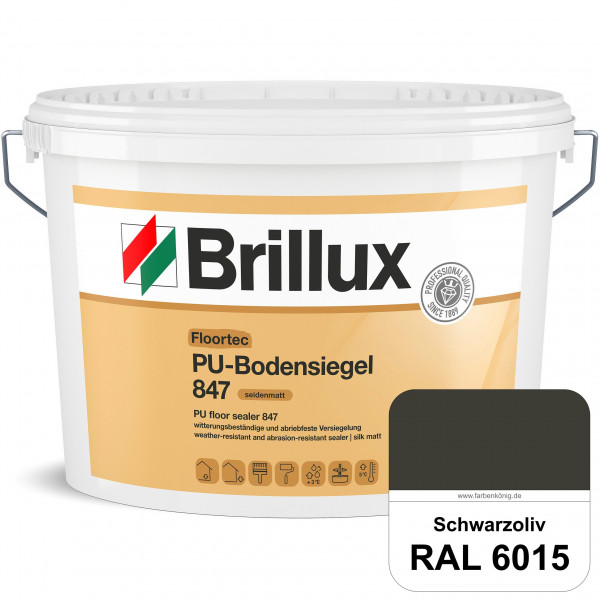 Floortec PU-Bodensiegel ELF 847 (RAL 6015 Schwarzoliv) seidenmatt, witterungsbeständig, außen & inne