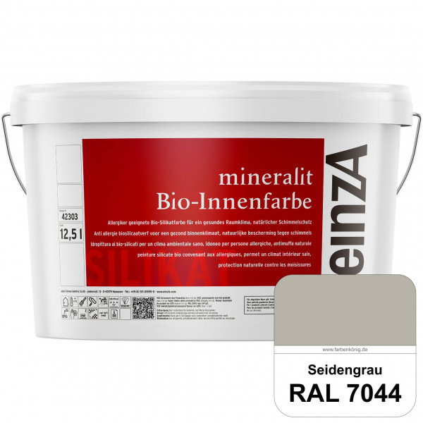 einzA mineralit Bio-Innenfarbe (RAL 7044 Seidengrau) Bio-Silikat-Innenfarbe gemäß VOB DIN 18 363