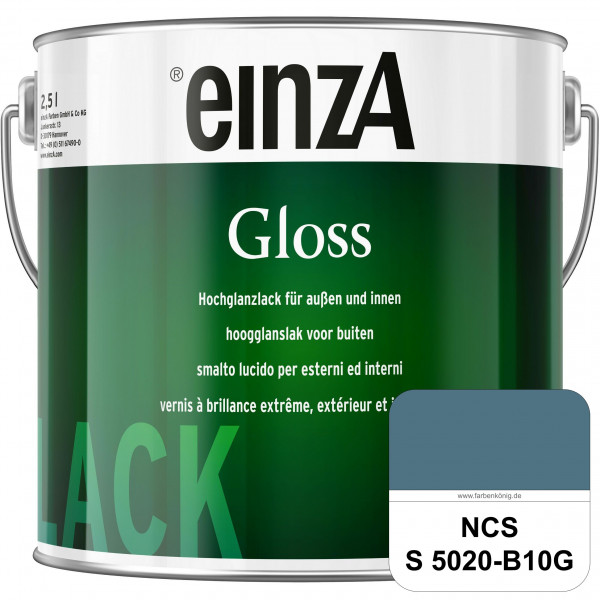 einzA Gloss (NCS S 5020-B10G) Hochwertiger Alkydharzlack in Premium-Qualität, hochglänzend.