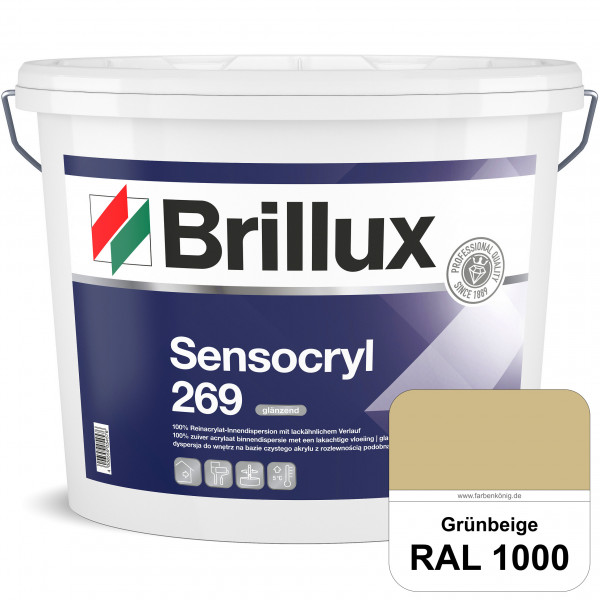 Sensocryl ELF 269 (RAL 1000 Grünbeige) glänzende hochwertige Reinacrylat-Innendispersion für Artzpra