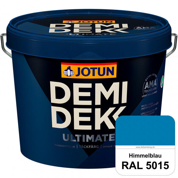 DEMIDEKK ULTIMATE Täckfärg - Deckende Holzfarbe (RAL 5015 Himmelblau)