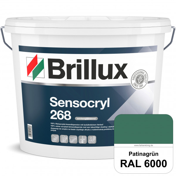 Sensocryl ELF 268 (RAL 6000 Patinagrün) hochwertige seidenglänzende & strapazierfähige Reinacrylat-I