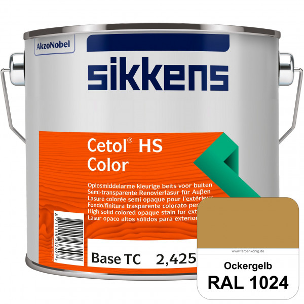 Cetol HS Color (RAL 1024 Ockergelb) Dekorative semi-transparente Lasur (lösemittelhaltig) für außen.