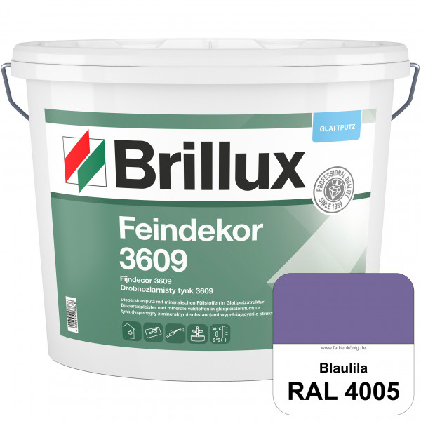 Feindekor ELF 3609 (RAL 4005 Blaulila) Glattputz nach DIN EN 15824 zur Erzielung dekorativer und str