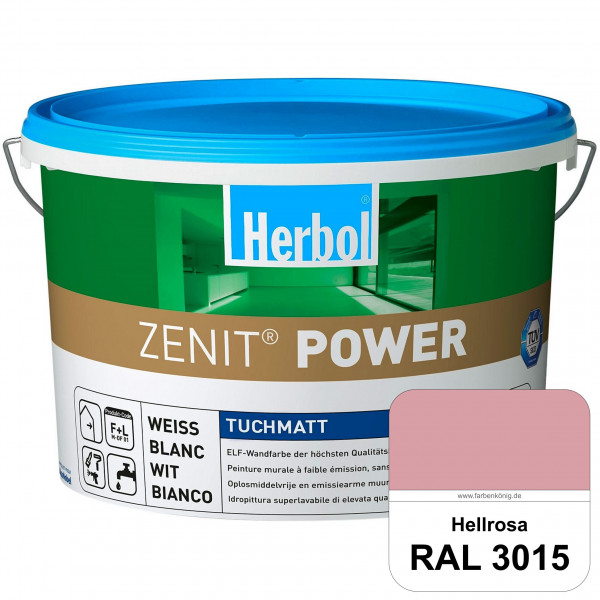 Herbol Zenit Power (RAL 3015 Hellrosa) Superdeckende ELF-Wandfarbe