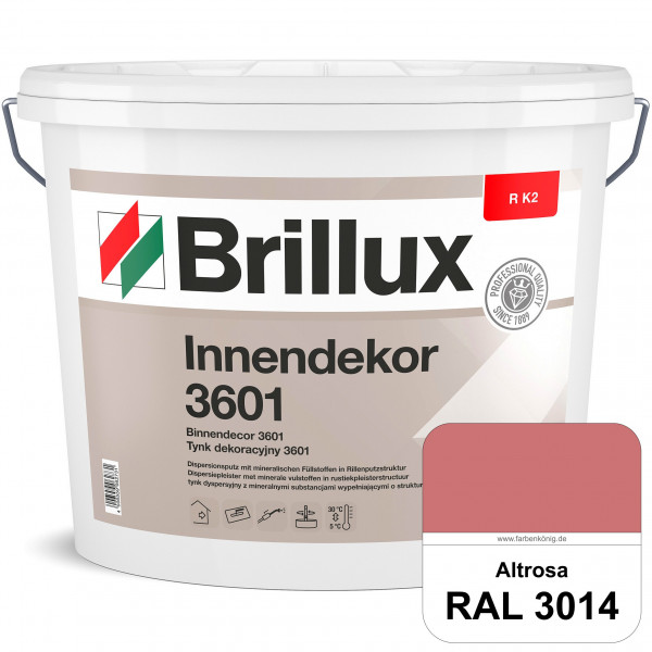 Innendekor ELF R K2 3601 (RAL 3014 Altrosa) Rillenputz zur Erzielung dekorativer und strapazierfähig