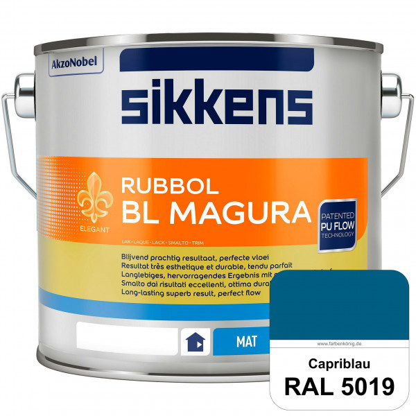 Rubbol BL Magura (RAL 5019 Capriblau) matter PU-Lack (wasserbasiert) innen & außen