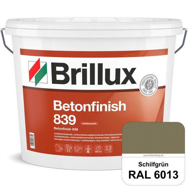 Betonfinish 839 (RAL 6013 Schilfgrün) elastische Beschichtung zum Schutz rissgefährdeter Betonbautei