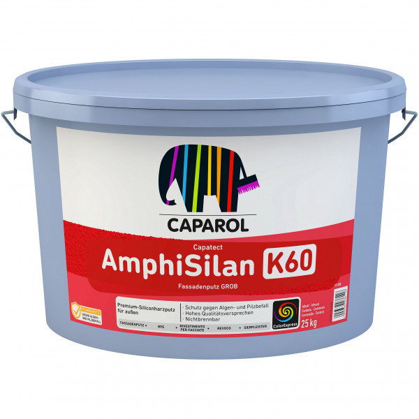 Capatect AmphiSilan Fassadenputz GROB K60 (Weiß)