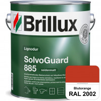 SolvoGuard 885 (RAL 2002 Blutorange) deckende oder lasierende seidenmatte Alkydharz-Holzfarbe für au