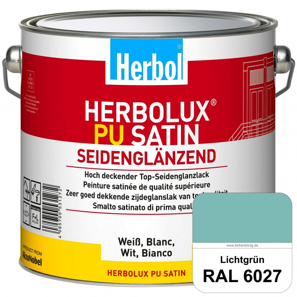 Herbolux PU Satin (RAL 6027 Lichtgrün) Top-PU-Seidenglanzlack (Innen & Außen)