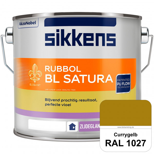 Rubbol BL Satura (RAL 1027 Currygelb) seidenglänzender PU-Lack (wasserbasiert) innen & außen