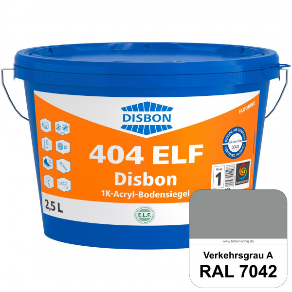 Disbon 404 ELF 1K-Acryl-Bodensiegel (RAL 7042 Verkehrsgrau A) 1K PU-verstärkte, emissions- und lösem
