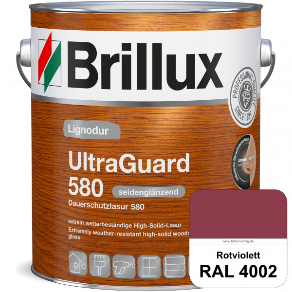Lignodur UltraGuard 580 (Dauerschutzlasur 580) RAL 4002 Rotviolett