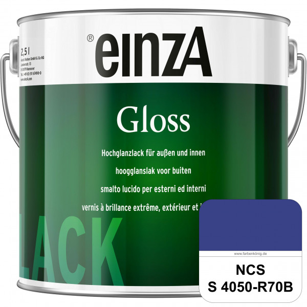 einzA Gloss (NCS S 4050-R70B) Hochwertiger Alkydharzlack in Premium-Qualität, hochglänzend.