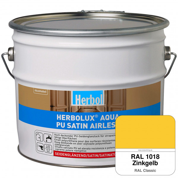 Herbolux Aqua PU Satin Airless (RAL 1018 Zinkgelb)