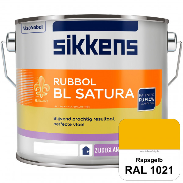Rubbol BL Satura (RAL 1021 Rapsgelb) seidenglänzender PU-Lack (wasserbasiert) innen & außen