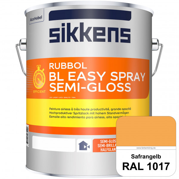 Rubbol BL Easy Spray (RAL 1017 Safrangelb) Seidenglänzender Airlesslack (außen & innen)