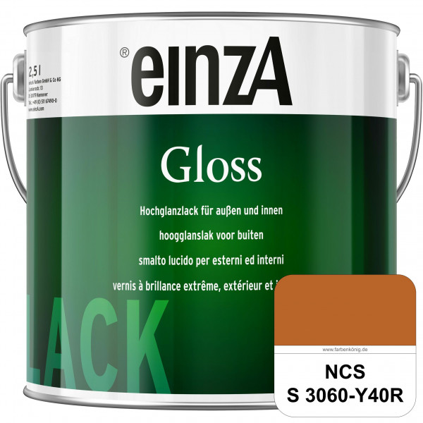 einzA Gloss (NCS S 3060-Y40R) Hochwertiger Alkydharzlack in Premium-Qualität, hochglänzend.