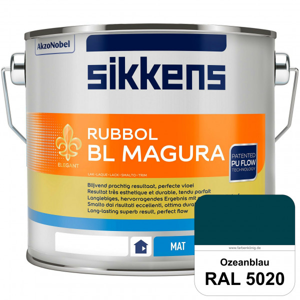 Rubbol BL Magura (RAL 5020 Ozeanblau) matter PU-Lack (wasserbasiert) innen & außen