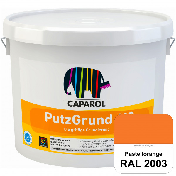 Putzgrund 610 (RAL 2003 Pastellorange) Wasserverdünnbare & haftvermittelnde gefüllte SpezialGrundier