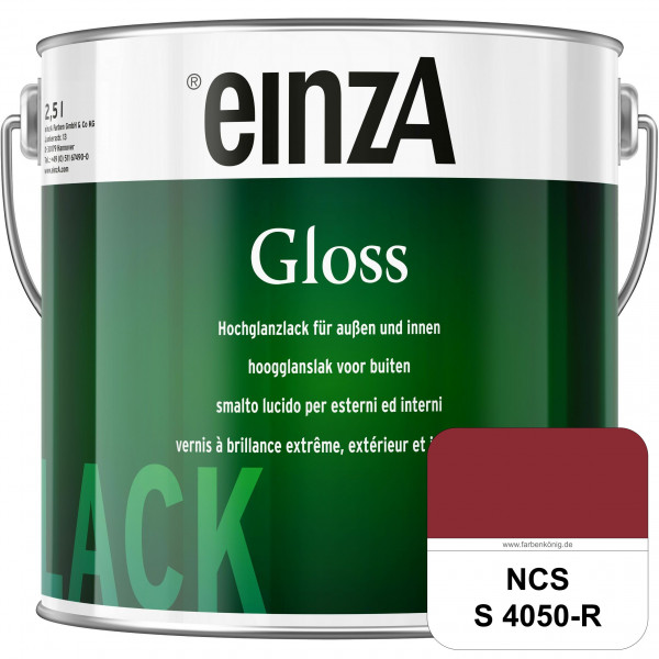 einzA Gloss (NCS S 4050-R) Hochwertiger Alkydharzlack in Premium-Qualität, hochglänzend.