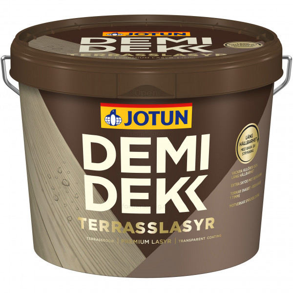 DEMIDEKK Terrasslasyr - Holzöl (B-Ware) - 0,75 Liter (Kiefer 10077 - Jotun)