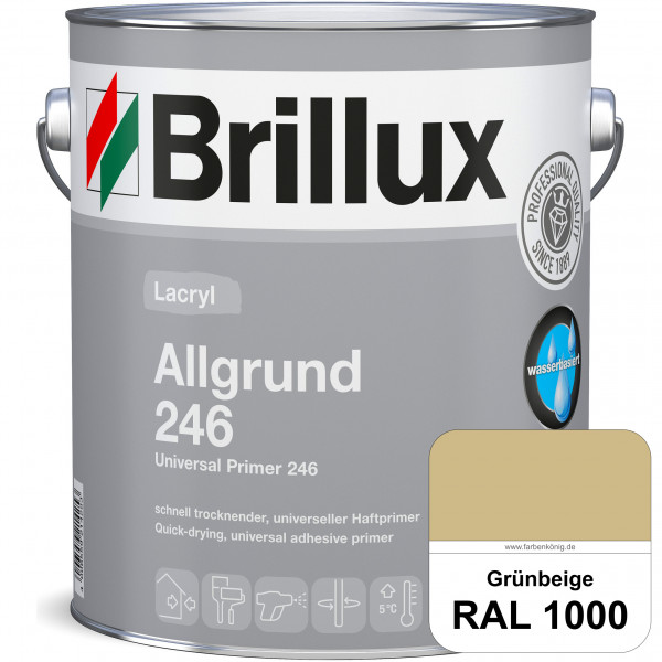 Lacryl Allgrund 246 (RAL 1000 Grünbeige) Grundierung für Acryl- und Alkydharzlacken auf Holz, Zink,