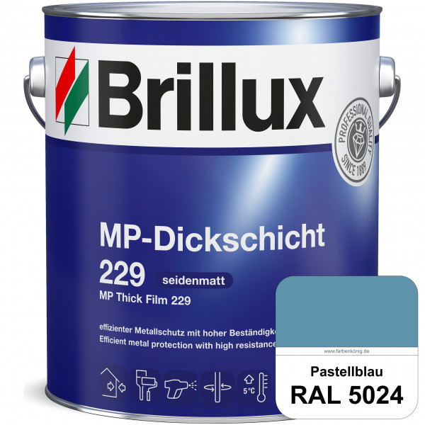 MP-Dickschicht 229 (RAL 5024 Pastellblau) Korrosionsschutz für grundierten Eisen- & Stahl sowie für