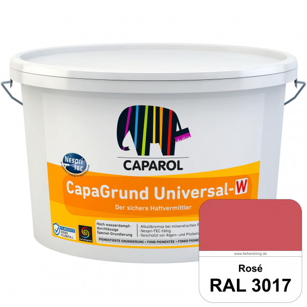 CapaGrund Universal-W (RAL 3017 Rosa) hoch wasserdampfdurchlässige Spezial-Grundierung (innen & auße