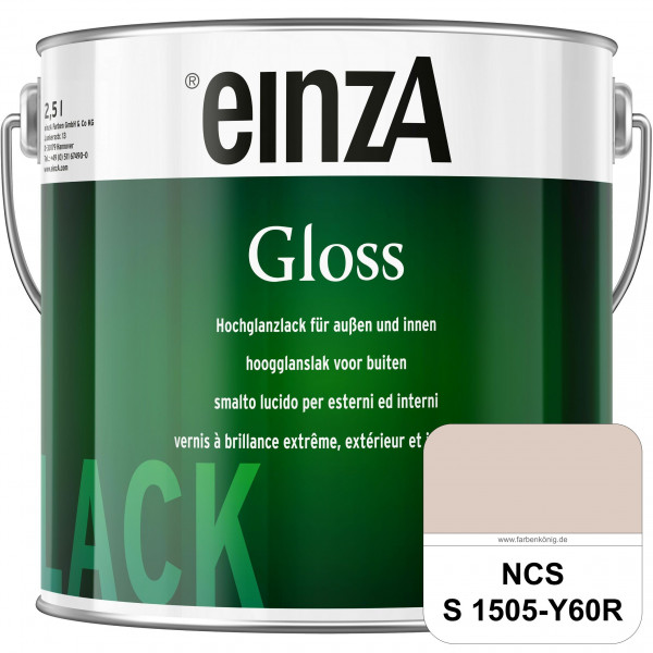 einzA Gloss (NCS S 1505-Y60R) Hochwertiger Alkydharzlack in Premium-Qualität, hochglänzend.