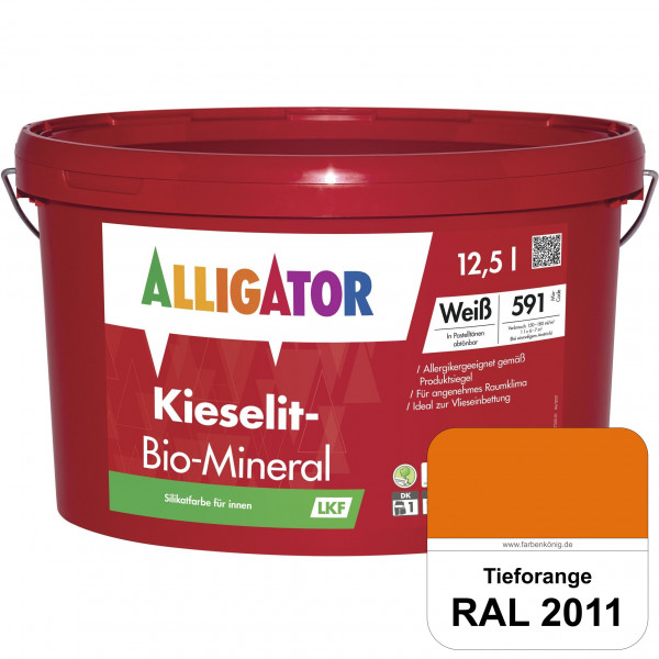 Kieselit-Bio-Mineral LKF (RAL 2011 Tieforange)