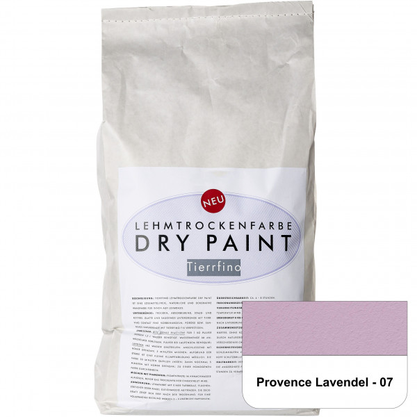 DRY-PAINT Lehmtrockenfarbe - Provence Lavendel - 07