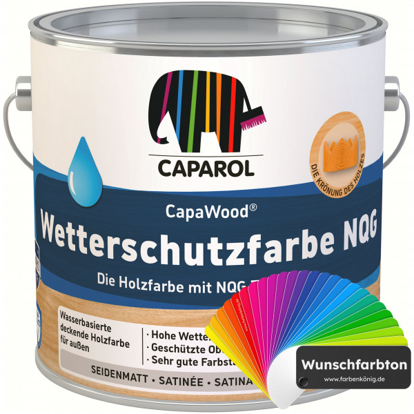 CapaWood® Wetterschutzfarbe NQG (Wunschfarbton) - ersetzt Capadur Wetterschutzfarbe NQG