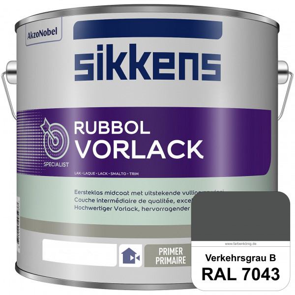 Rubbol Vorlack (RAL 7043 Verkehrsgrau B) Aromatenfreier Vorlack der Spitzenklasse (außen & innen)