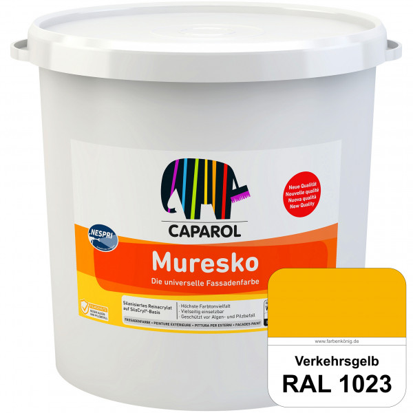 Muresko Nespri (R 30) (RAL 1023 Verkehrsgelb) Silanisierte Reinacrylat-Fassadenfarbe auf SilaCryl®-B