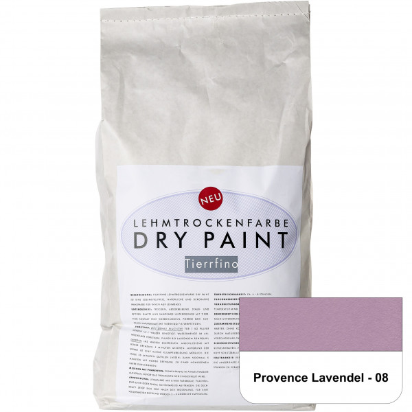 DRY-PAINT Lehmtrockenfarbe - Provence Lavendel - 08
