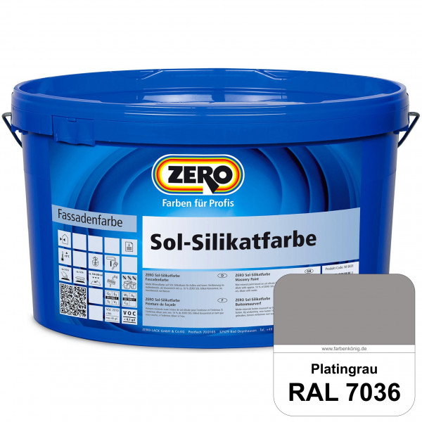 Sol-Silikatfarbe (RAL 7036 Platingrau)