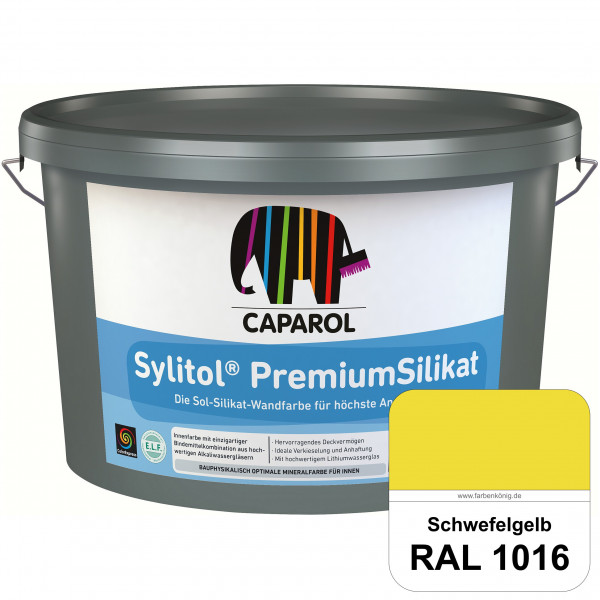 Caparol Sylitol PremiumSilikat (RAL 1016 Schwefelgelb) - ehemals Histolith PremiumSilikat