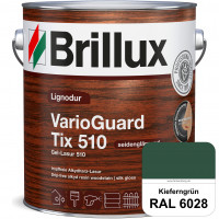 Lignodur VarioGuard Tix 510 (Gel-Lasur 510) RAL 6028 Kieferngrün