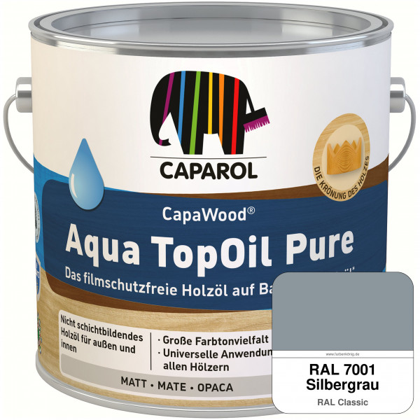 CapaWood® AquaTopOil Pure (RAL 7001 Silbergrau) - ersetzt CapaGreen Holz-Öl Aqua