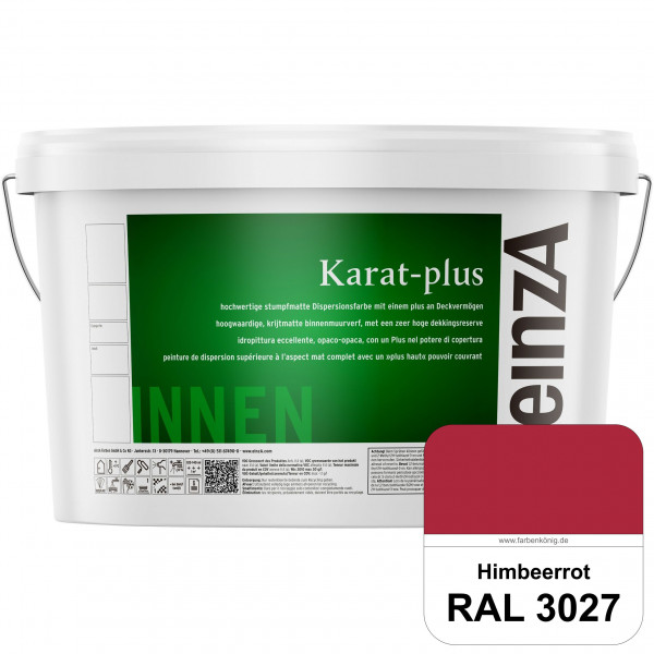 einzA Karat-plus (RAL 3027 Himbeerrot) Innenwandfarbe mit herausragenden Produkteigenschaften