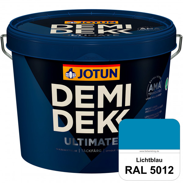 DEMIDEKK ULTIMATE Täckfärg - Deckende Holzfarbe (RAL 5012 Lichtblau)