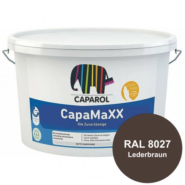 CapaMaXX (RAL 8027 Lederbraun) tuchmatte Innenfarbe mit hohem Deckvermögen und Ergiebigkeit