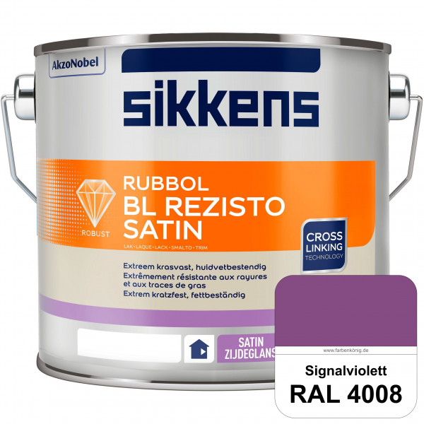 Rubbol BL Rezisto Satin (RAL 4008 Signalviolett) seidenglänzender und strapazierfähiger Lack (wasser