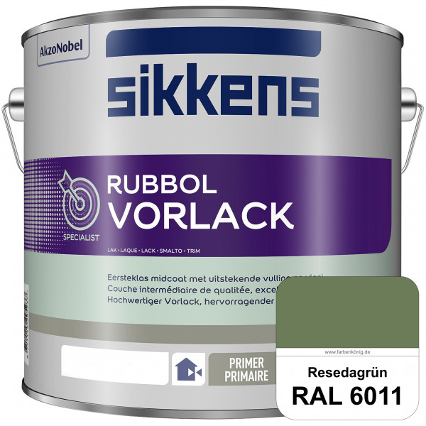 Rubbol Vorlack (RAL 6011 Resedagrün) Aromatenfreier Vorlack der Spitzenklasse (außen & innen)