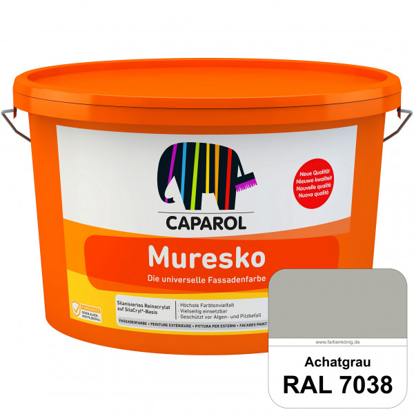Muresko (RAL 7038 Achatgrau) Silanisierte Reinacrylat-Fassadenfarbe auf SilaCryl®-Basis