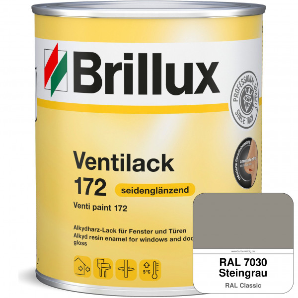 Ventilack Seidenglanz 172 (RAL 7030 Steingrau)
