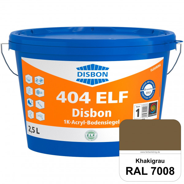 Disbon 404 ELF 1K-Acryl-Bodensiegel (RAL 7008 Khakigrau) 1K PU-verstärkte, emissions- und lösemittel