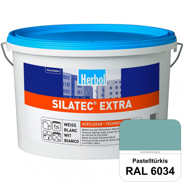 Silatec Extra (RAL 6034 Pastelltürkis) Siliconharz-Hybrid-Fassadenfarbe